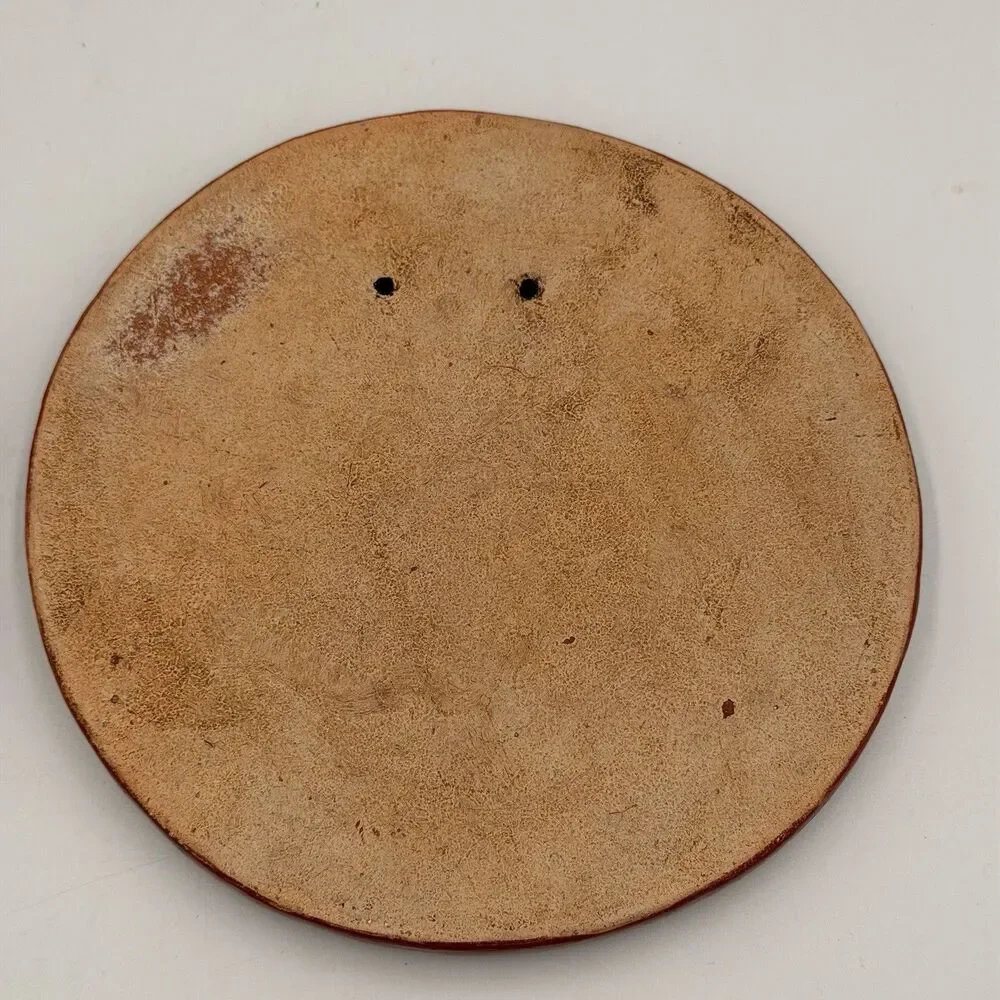 Vintage Mayan Aztec Zodiac Calendar Wall Plaque 7” Mexican Folk Art Decor